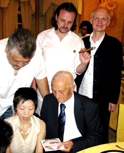 Simo ja Vesku Alejandron 88-vuotisillassa Havannassa 2007